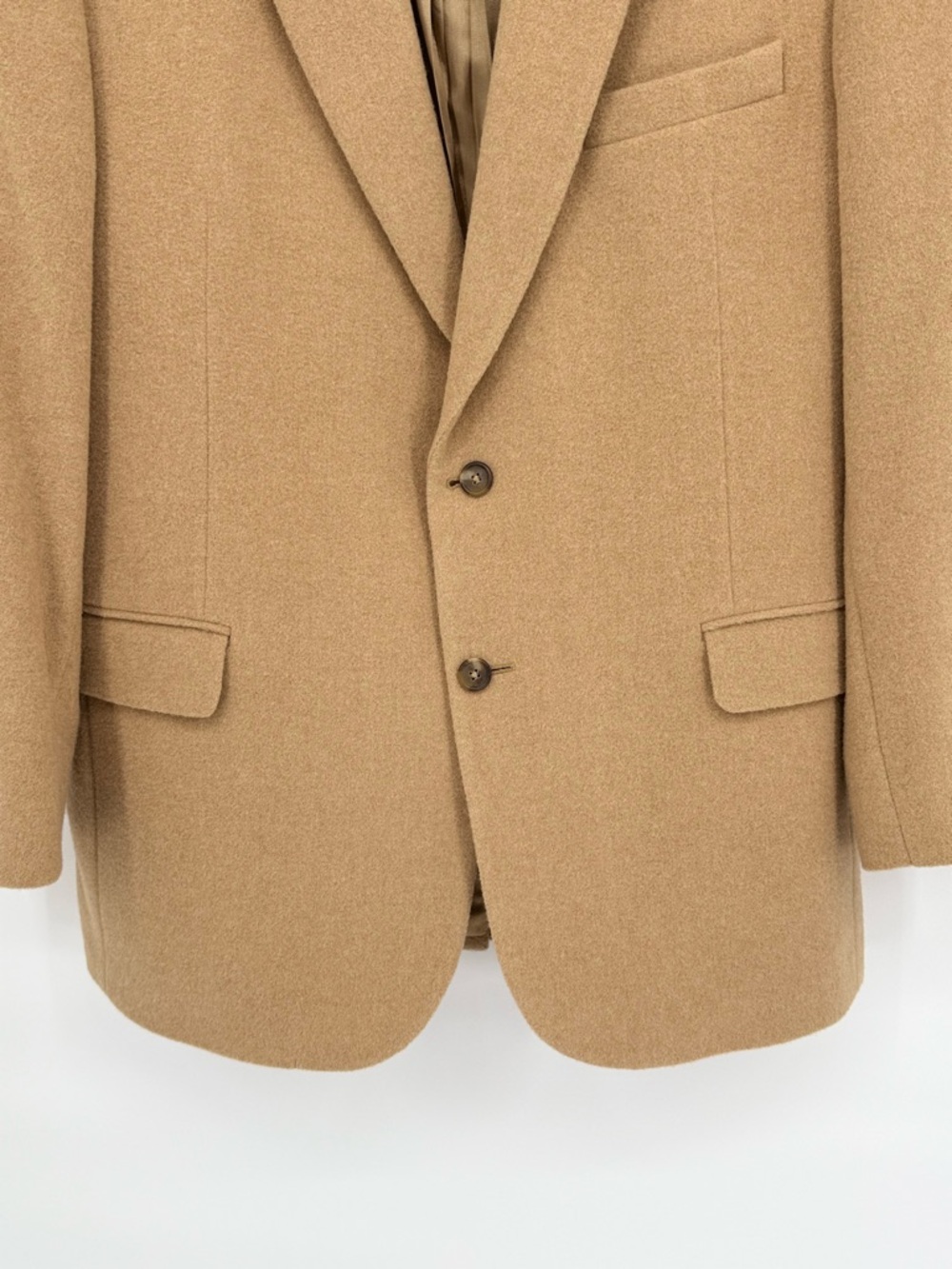Jos A Bank 100% Camel Hair‎ Blazer Sport Coat 44R Gordon 2 Button Work Office - Picture 3 of 15